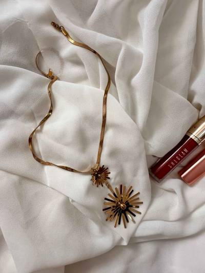 collier soleil d'or