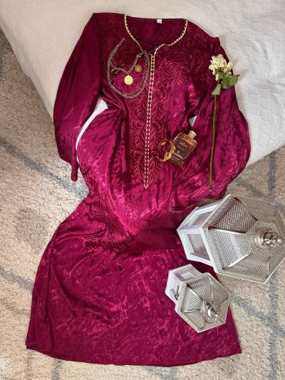 Robe kemkha broderie uni