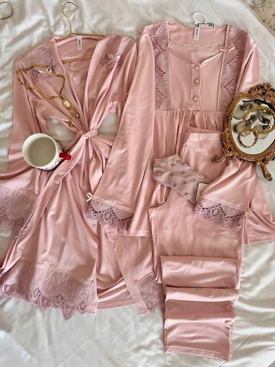 Ensemble 3pcs Bone guippure
