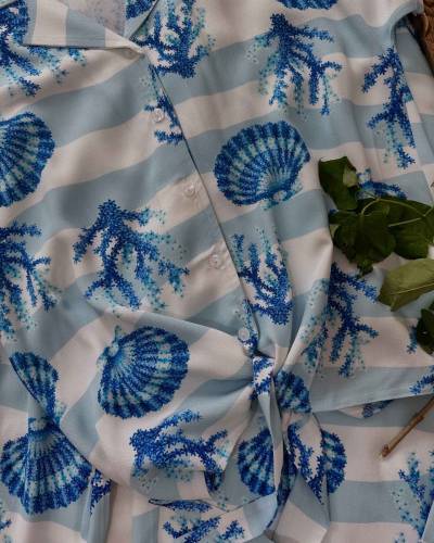 homewear bleu coquillage