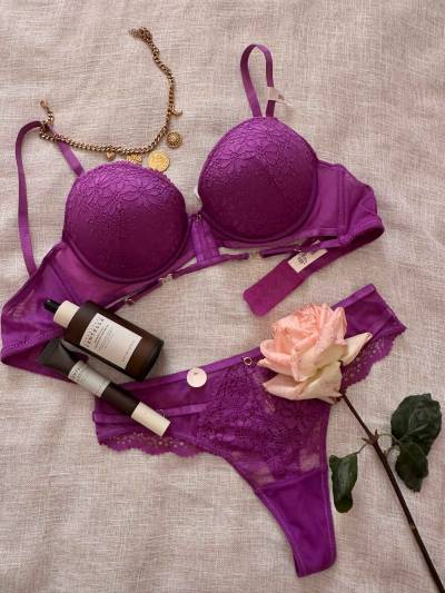 Lingerie 2pcs dentelle 90