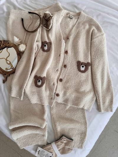 3pcs polaire nounours