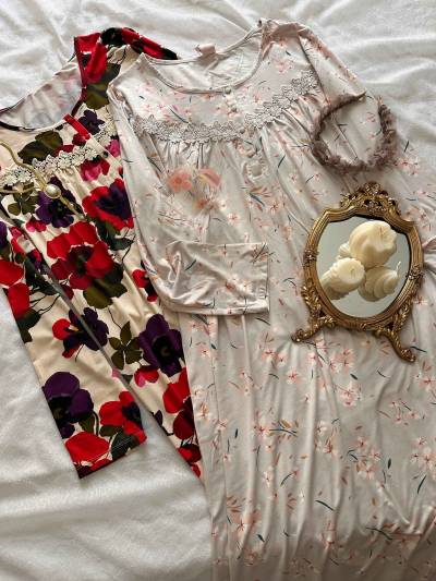 Robe H fleuri midi
