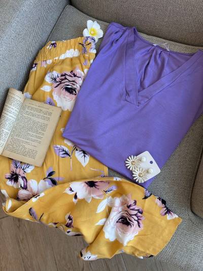 homewear violet/jaune