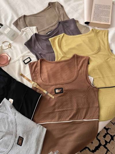 bustier motif metalique