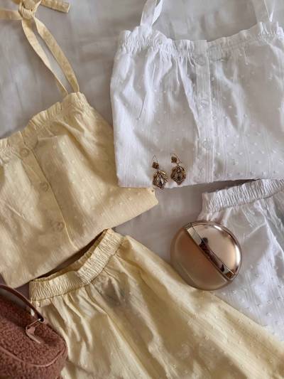 Pyjama short Tess vintage coton
