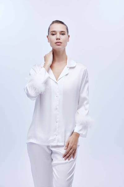 pyjama bonjour blanche fourrure