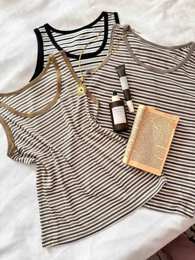 Bustier rayonné bandes fines