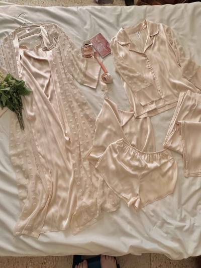 6pcs pack bridal longue