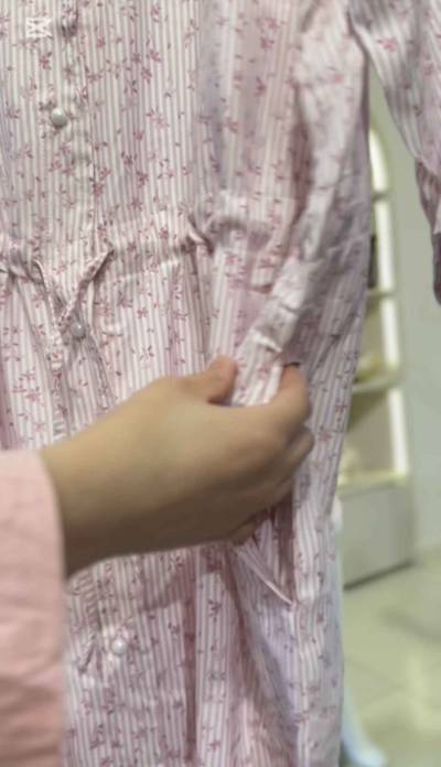 robe cotbox rose boutonnee