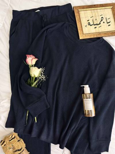 Pyjama Penymood laine bleu nuit reyone uni