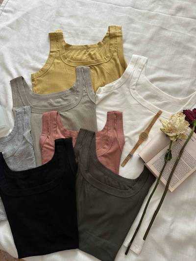 bustier crop uni