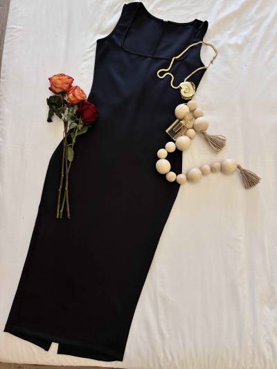 robe fig leaf noir