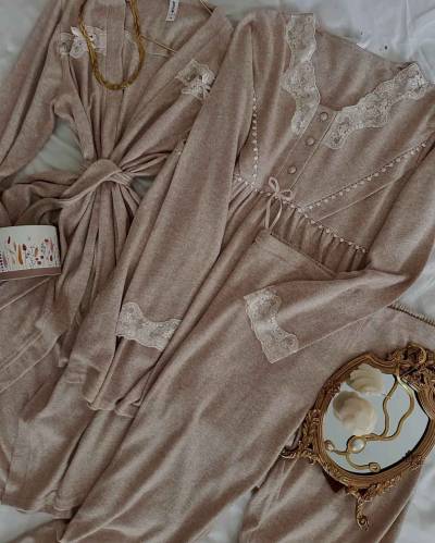 Ensemble 3pcs Bone laine