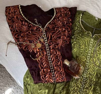 Robe kemkha broderie uni