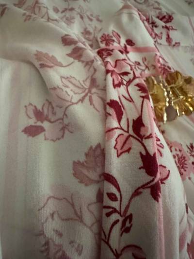 Robe longue caresse fleuri