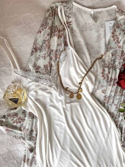 Deshabillé MD coton fluide blanc