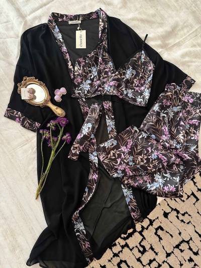 3Pcs MD noir violet