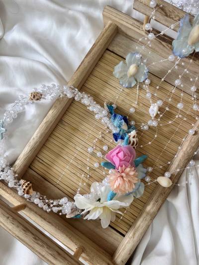 Accessoires cheuveux theme plage