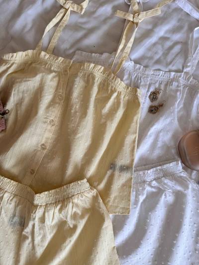Pyjama short Tess vintage coton