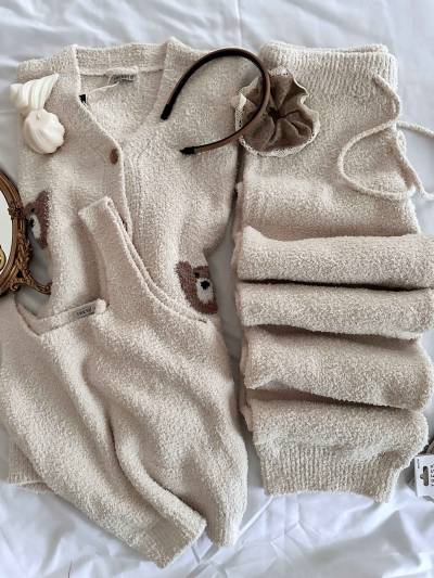 3pcs polaire nounours