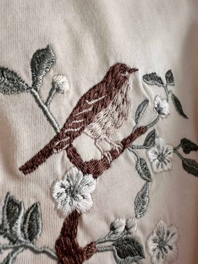 Homewear Penymood beige pantacours fleuri