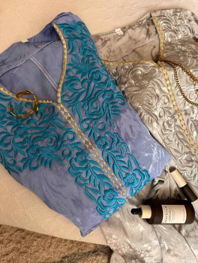 Robe kemkha broderie uni