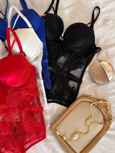 Bodysuit H dentelle satin