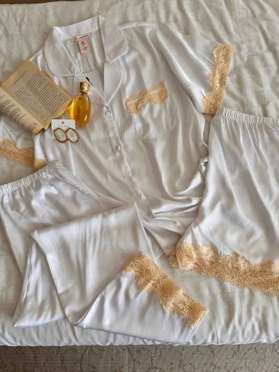 Ensemble 3pcs satin/dentelle