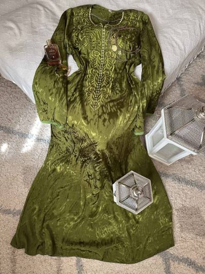 Robe kemkha broderie uni