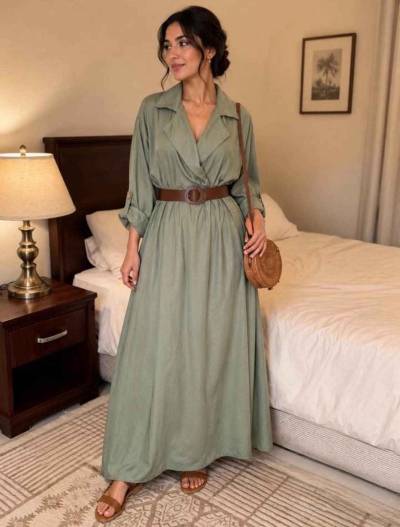 Robe lin uni