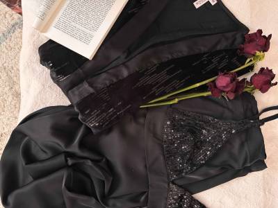 Ensemble 3pcs Bonjour Noir brillant