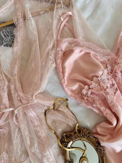 Deshabillé H kimono dentelle