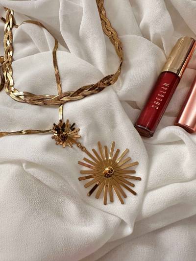 collier soleil d'or