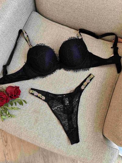 2pcs H bretelle fleur