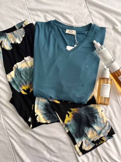Pyjama Penyemood bleu petrole