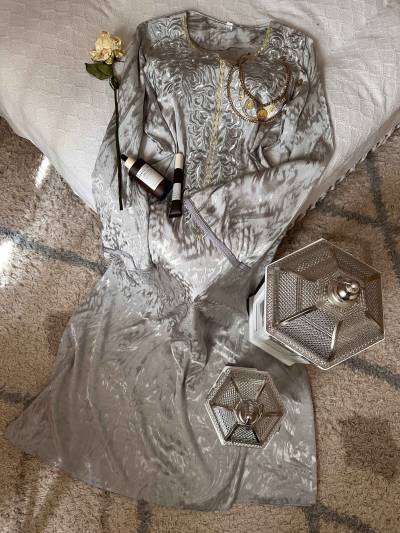 Robe kemkha broderie uni