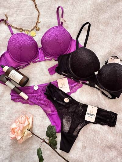 Lingerie 2pcs dentelle 90