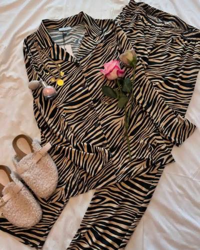 pyjama pijapia zebra beige