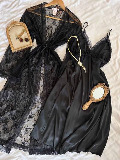 Deshabillé H kimono dentelle