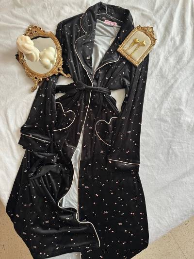 Kimono Angel’s velour cœur