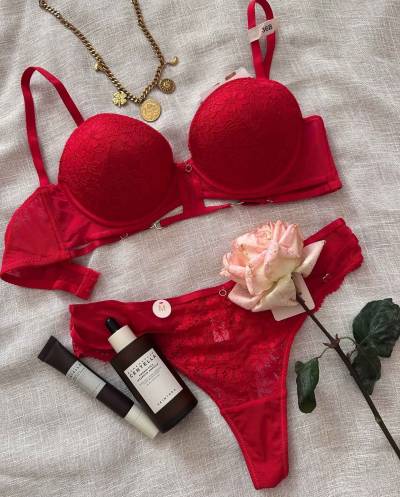 Lingerie 2pcs dentelle 90