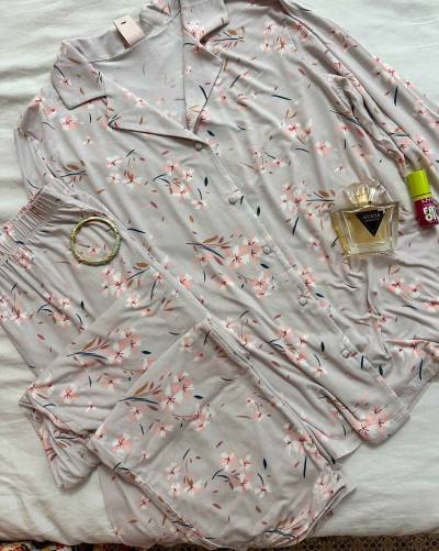 Pyjama H fluide fleuri