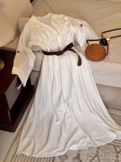 Robe lin uni