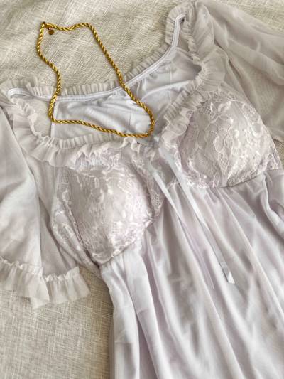 Robe vintage tul/dentelle