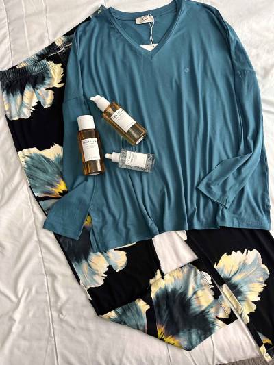 Pyjama Penyemood bleu petrole