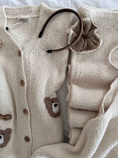 3pcs polaire nounours