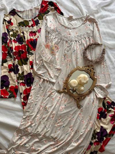 Robe H fleuri midi
