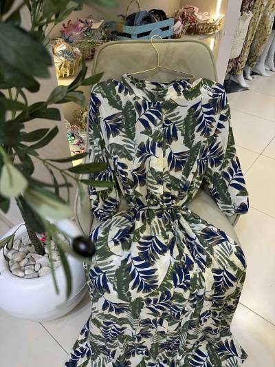robe donwear vert/bleu