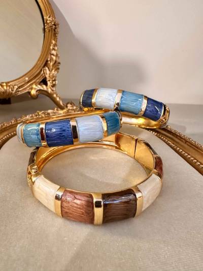 bracelet acier resine coloré